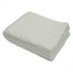 Super plush white couch throw 150cm x 130cm