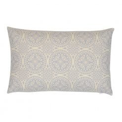 Photo of Mandala-inspired rectangular cushion cover in pastel blue colour