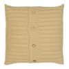 Ecru coloured 50cm x 50cm cable Knitted cushion cover