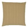 Back image of khaki coloured cable knit cushion cover