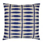 Boho inspired cushion cover in blue and white colour