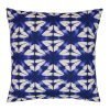 Beautiful tie-dye inspired cushion cover in china blue colour