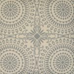 Close up of Mandala inspired cushion in pastel green print