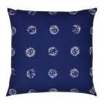 45cm x 45cm navy blue cushion cover with tie-dye design