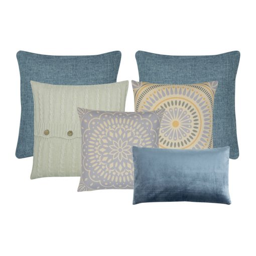 Bohemian Mandala cushion covers in cotton linen, velvet and knit material