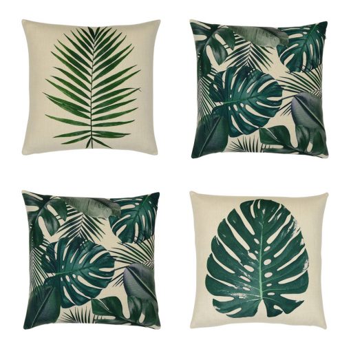 Elegant 4 cushion set in garden theme