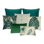 Cool and elegant cushion covers in mixture of velvet, knit and cotton linen material