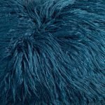 Add deep blue to your area with the Prussian blue rectangular fur cushion cover
