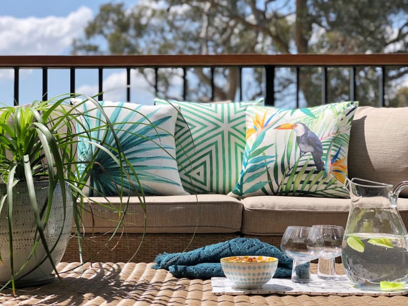 Toucan Tropical Waterproof Outdoor Cushion Cover
