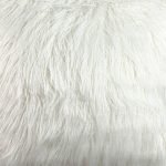 Clean and minamalist white fur cushion cover in 45cm x 45cm size