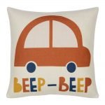 Photo of kids cushion cover with cute red car
