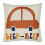 Photo of kids cushion cover with cute red car