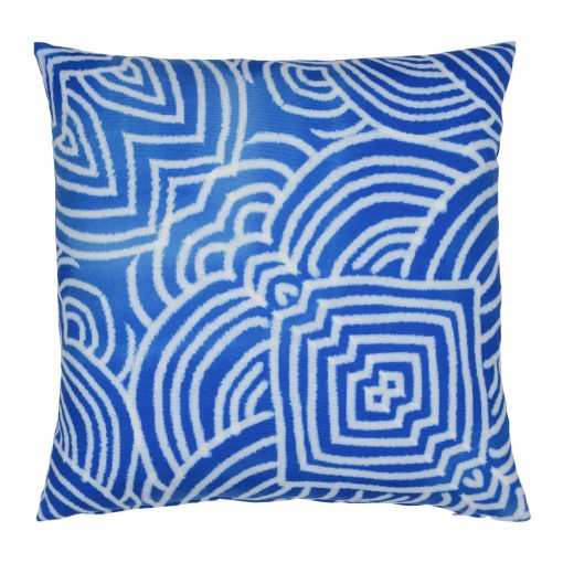 Image of Mediterranean inspired, UV resistant outdoor cushion cover