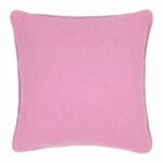 45cm square cushion cover in blush pink colour