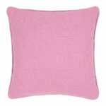 45cm square cushion cover in blush pink colour