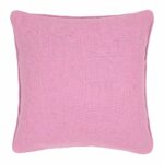 45cm square cushion cover in blush pink colour