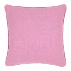 45cm square cushion cover in blush pink colour