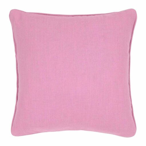 45cm square cushion cover in blush pink colour