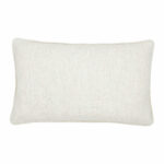 30cm x 50cm cream-coloured polyester cushion