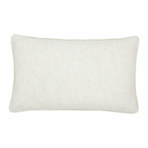 30cm x 50cm cream-coloured polyester cushion