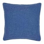 45cm square cushion cover in royal polyester fabric