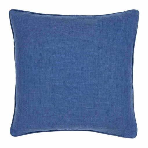 45cm square cushion cover in royal polyester fabric