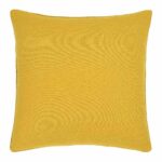 45cm square cushion cover in mustard colour