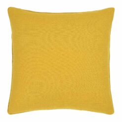 45cm square cushion cover in mustard colour
