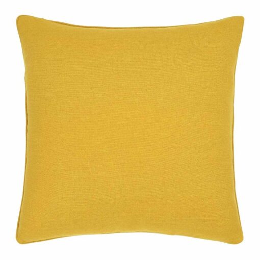 45cm square cushion cover in mustard colour