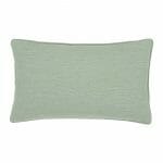 Sage green rectangular pillow in polyester fabric
