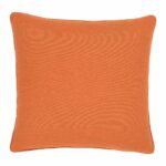 45cm square cushion cover in terracotta orange colour