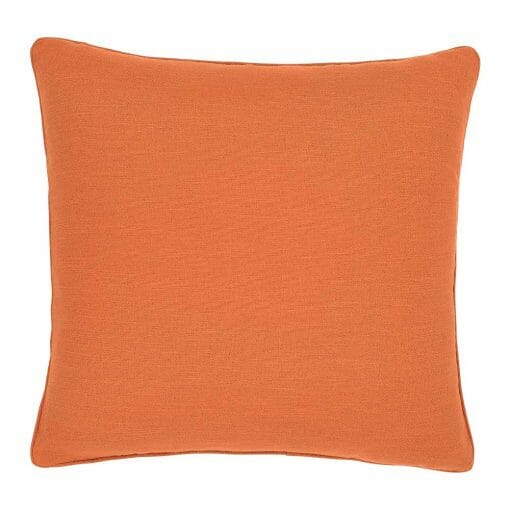 45cm square cushion cover in terracotta orange colour
