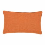 Terracotta orange rectangular polyester pillow