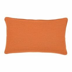 Terracotta orange rectangular polyester pillow