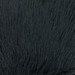 45cm black faux fur cushion cover