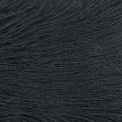 30cm x 50cm rectangular black faux fur pillow