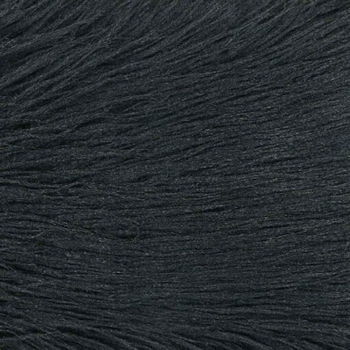 30cm x 50cm rectangular black faux fur pillow