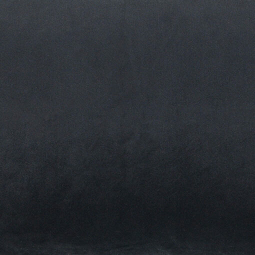 Black rectangular cushion in velvet fabric