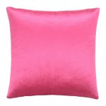 45cm square cushion cover in blush pink velvet linen fabric