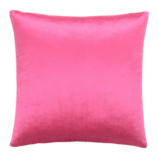 45cm square cushion cover in blush pink velvet linen fabric