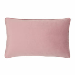 30cm x 50cm blush pink velvet cushion