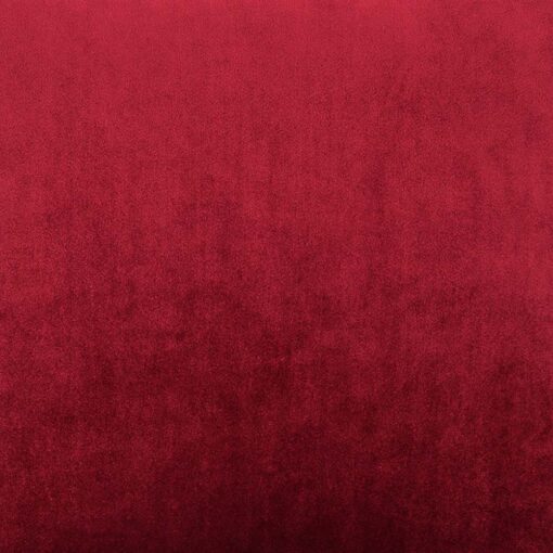 45cm square burgundy red velvet linen cushion