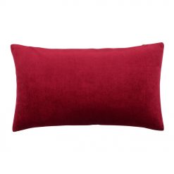 30cm x 50cm burgundy red velvet linen cushion