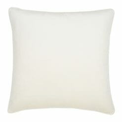 Large rectangular velvet pillow in cream colour