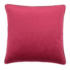 Large rectangular maroon velvet fabric cushion