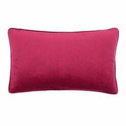 Maroon coloured rectangular cushion cover in soft velvet fabric