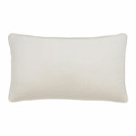 Natural coloured rectangular cushion in velvet material