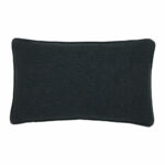 30cm x 50cm black polyester cushion