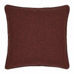 45cm square cushion cover in burgundy red colour