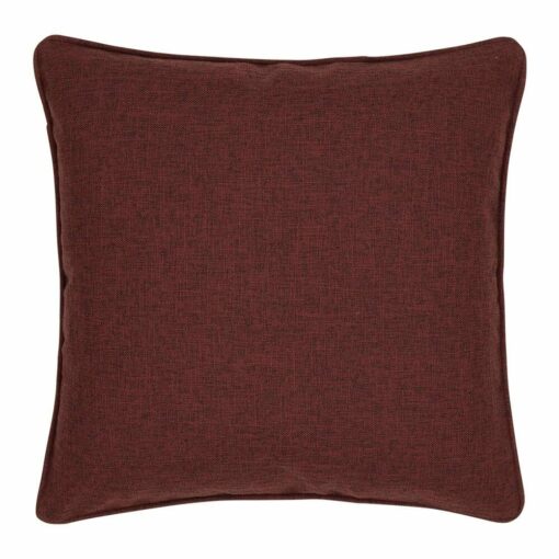 45cm square cushion cover in burgundy red colour